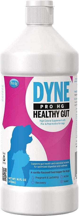 16 oz PetAg Dyne PRO HG Healthy Gut Supplement for Dogs