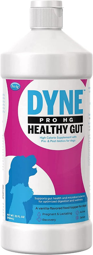 64 oz (2 x 32 oz) PetAg Dyne PRO HG Healthy Gut Supplement for Dogs