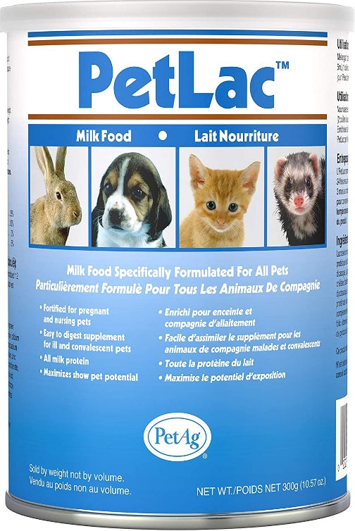 900 g (3 x 300 g) PetAg PetLac Milk Food Milk Powder For All Pets