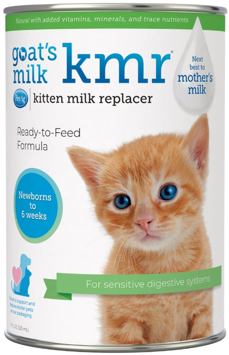 33 oz (3 x 11 oz) PetAg Goat's Milk KMR Liquid Kitten Milk Replacer