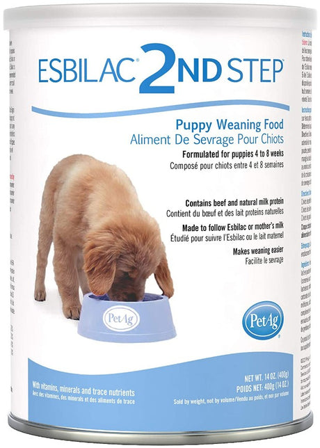 42 oz (3 x 14 oz) PetAg Esbilac 2nd Step Puppy Weaning Food for Puppies 4 to 8 Weeks
