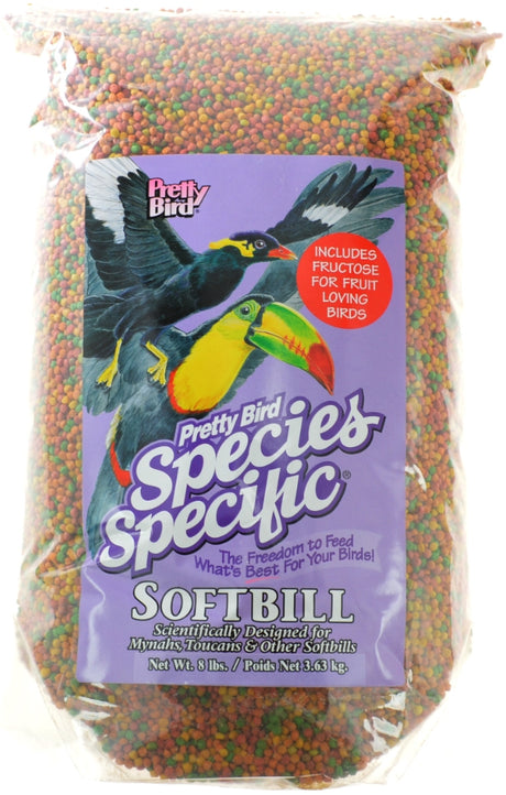 16 lb (2 x 8 lb) Pretty Pets Species Specific Softbill Bird Food