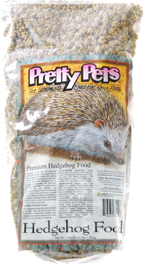 12 lb (4 x 3 lb) Pretty Pets Hedgehog Food