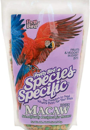 12 lb (4 x 3 lb) Pretty Pets Bird Species Specific Hi Energy Macaw
