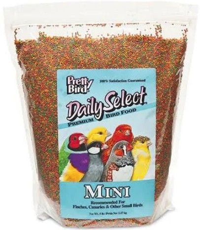 Mini - 5 lb Pretty Pets Pretty Bird Daily Select Premium Bird Food