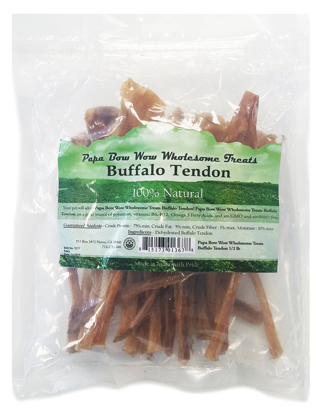 Papa Bow Wow Buffalo Tendon Dog Treats - PetMountain.com