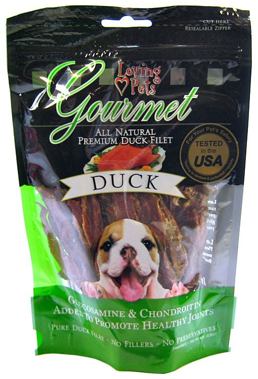 18 oz (6 x 3 oz) Loving Pets Gourmet All Natural Duck Filets