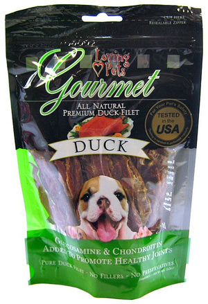 18 oz (6 x 3 oz) Loving Pets Gourmet All Natural Duck Filets