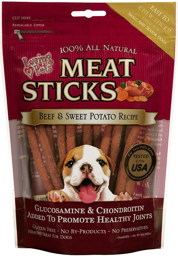 Loving Pets Meat Sticks Beef and Sweet Potato - PetMountain.com