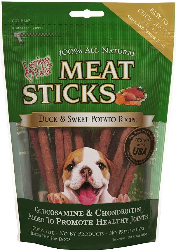 Loving Pets Meat Sticks Duck and Sweet Potato - PetMountain.com