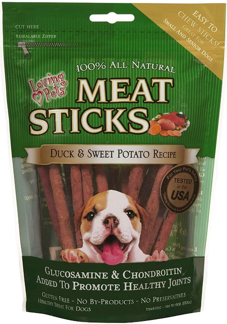 6 oz Loving Pets Meat Sticks Duck and Sweet Potato