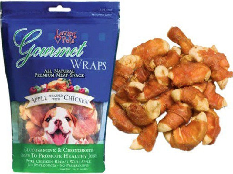 Loving Pets Gourmet Wraps Apple and Chicken - PetMountain.com