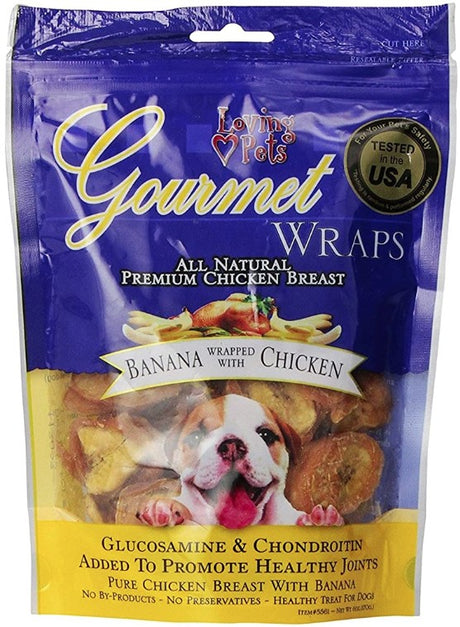 6 oz Loving Pets Gourmet Wraps Banana and Chicken