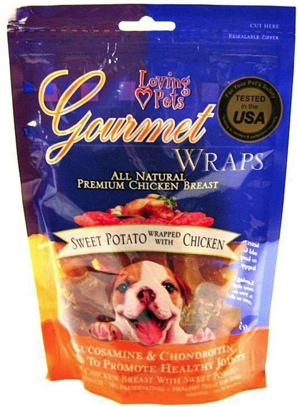 Loving Pets Gourmet Wraps Sweet Potato and Chicken - PetMountain.com
