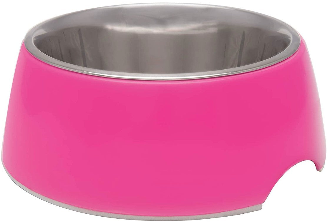 X-Small - 6 count Loving Pets Hot Pink Retro Bowl