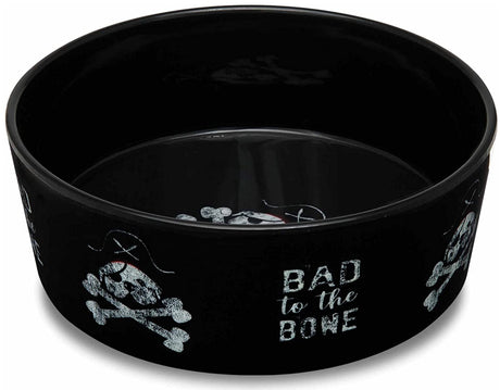 Large - 1 count Loving Pets Dolce Moderno Bowl Bad to the Bone Design