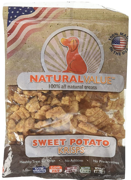 60 oz (24 x 2.5 oz) Loving Pets Natural Value Sweet Potato Krisps