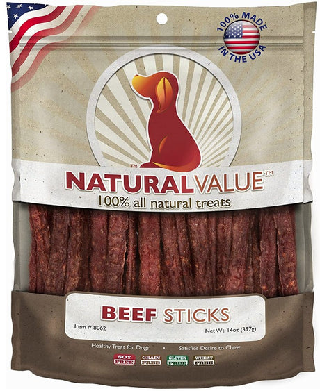 42 oz (3 x 14 oz) Loving Pets Natural Value Beef Stick Recipe