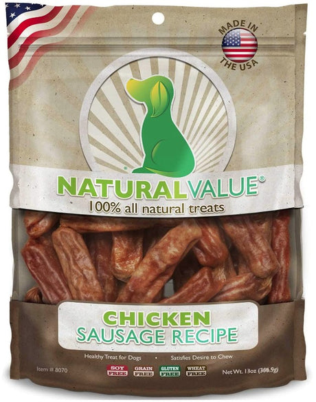 39 oz (3 x 13 oz) Loving Pets Natural Value Chicken Sausages