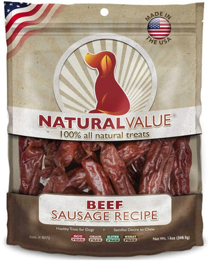 Loving Pets Natural Value Beef Sausages - PetMountain.com