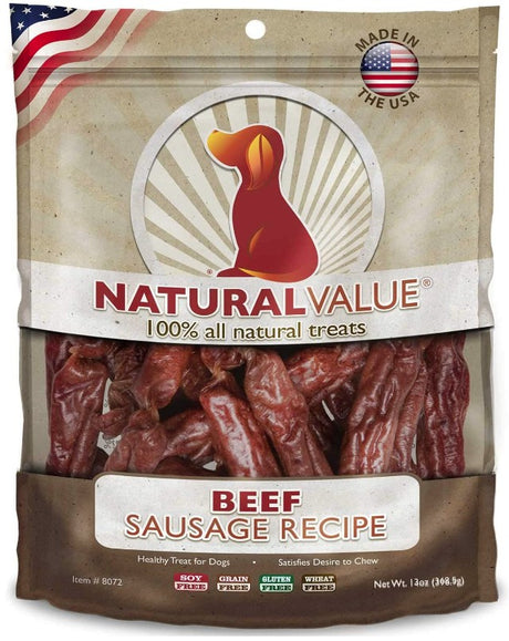 39 oz (3 x 13 oz) Loving Pets Natural Value Beef Sausages