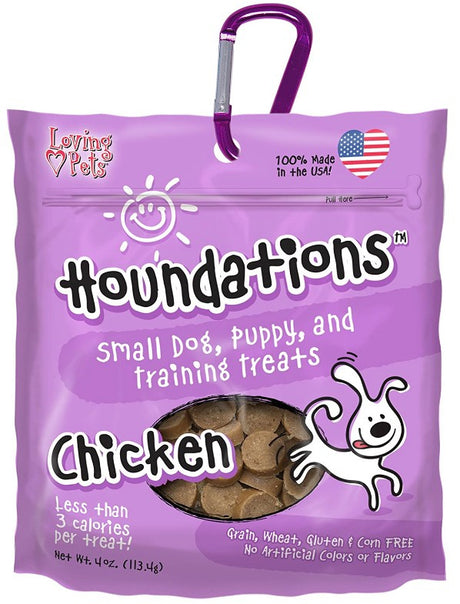 24 oz (6 x 4 oz) Loving Pets Houndations Training Treats Chicken