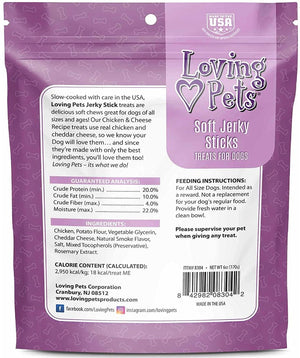 Loving Pets Soft Jerky Sticks Cheese Flavor - PetMountain.com