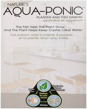 Penn Plax Natures Aqua-Ponic Planter and Fish Habitat - PetMountain.com