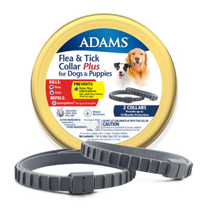 Adams Flea and Tick Collar Plus for Dogs and Puppies - PetMountain.com
