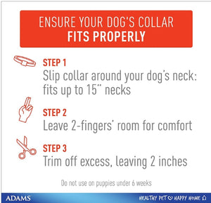 1 count Adams Plus Flea and Tick Collar for Dogs and Puppies Blue Large
