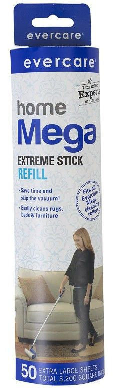 50 count Evercare Mega Cleaning Roller Refill
