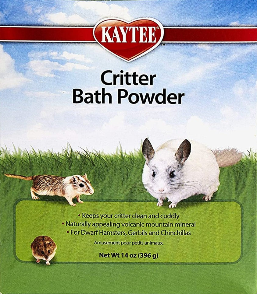 126 oz (9 x 14 oz) Kaytee Critter Bath Powder for Dwarf Hamsters, Gerbils and Chinchillas