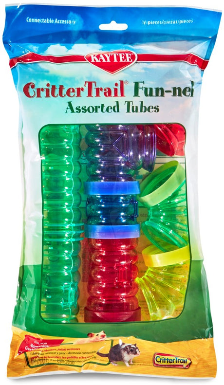 1 count Kaytee CritterTrail Fun-Nels Assorted Tubes