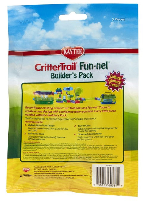 5 count Kaytee Crittertrail Fun-nel Builders Pack