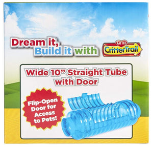 6 count Kaytee Critter trail Wide 10" Straight Tube with Door
