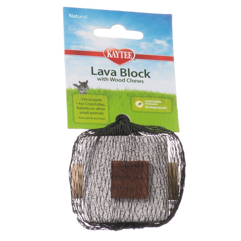 Kaytee Lava Block with Wood Chews for Small Pets - PetMountain.com