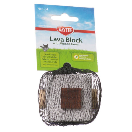 12 count Kaytee Lava Block with Wood Chews for Small Pets