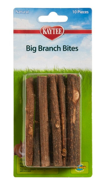 180 count (18 x 10 ct) Kaytee Big Branch Bites Chew Treats for Small Animals
