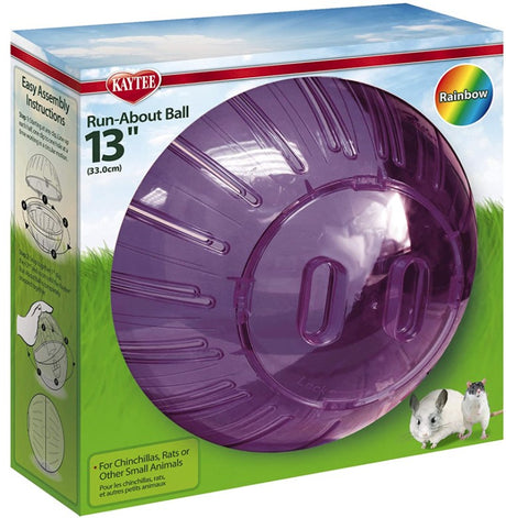 Mega - 1 count Kaytee Run About Ball for Small Animals Assorted Colors