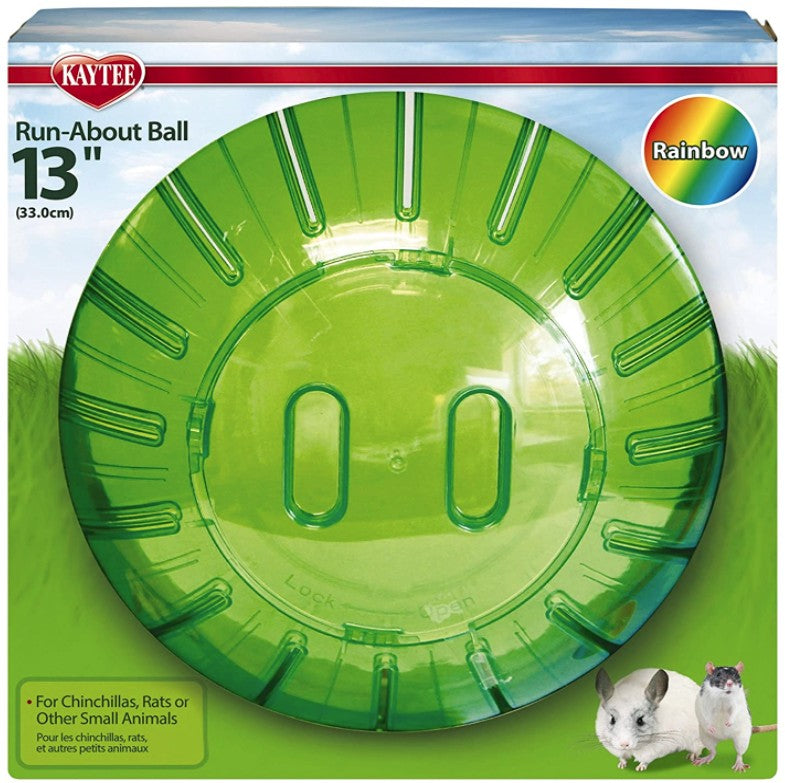 Mega - 1 count Kaytee Run About Ball for Small Animals Assorted Colors