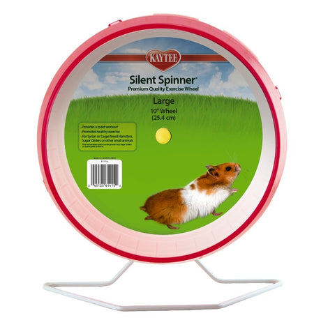 Large - 1 count Kaytee Silent Spinner Small Pet Wheel Assorted Colors
