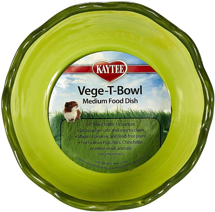 Kaytee Vege-T-Bowl Cabbage Medium Food Dish - PetMountain.com