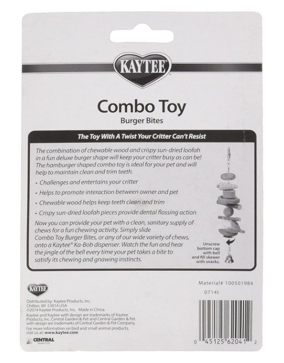 Kaytee Combo Toy Burger Bites - PetMountain.com