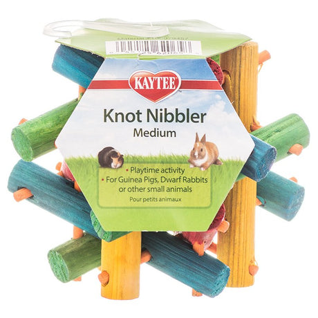 Medium - 1 count Kaytee Knot Nibbler Interactive Small Pet Chew Toy