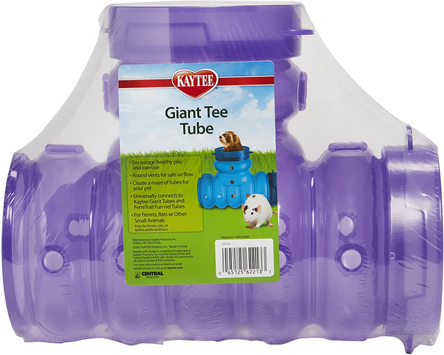 Kaytee Giant Tee Tube Connects to Giant Tubes and FerreTrail Fun-nel Tubes for Small Pets - PetMountain.com