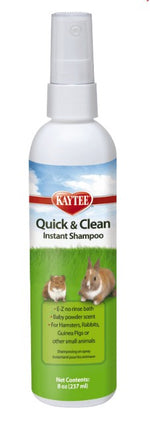8 oz Kaytee Quick and Clean Instant Shampoo for Small Pets
