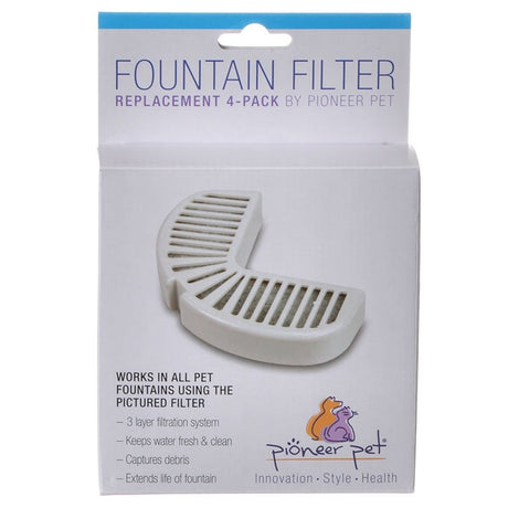 24 count (6 x 4 ct) Pioneer Pet Replacement Filters for Stainless Steel and Ceramic Fountains
