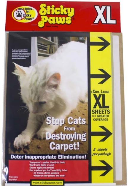 30 count (6 x 5 ct) Pioneer Pet Sticky Paws XL Sheets