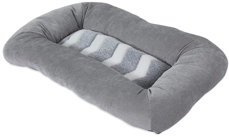 Precision Pet Snoozz ZigZag Mat Pet Bed Gray and White - PetMountain.com