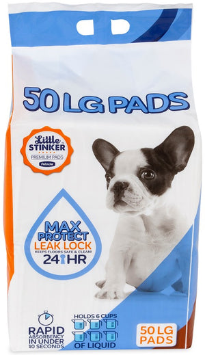 100 count (2 x 50 ct) Precision Pet Little Stinker Housebreaking Pads